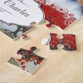 赤いハートリーフツリー ジグソーパズル (側面)