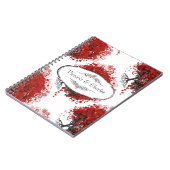 赤いハートリーフツリー ノートブック (左側)