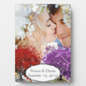 赤いハートリーフツリー フォトプラーク (正面)