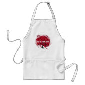 赤いハートリーフ結婚ツリー スタンダードエプロン (正面)