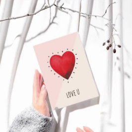 赤いハートロマンスカード シーズンカード