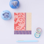 赤いハート付きカード チラシ (シングル)