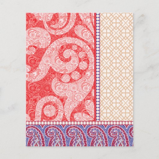 赤いハート付きカード チラシ (正面)