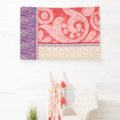 赤いハート付きカード 横断幕 (インサイチュ)