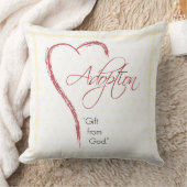 赤いハート付き採用、宗教的、黄色のドット クッション (ブランケット)