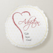 赤いハート付き採用、宗教的、黄色のドット