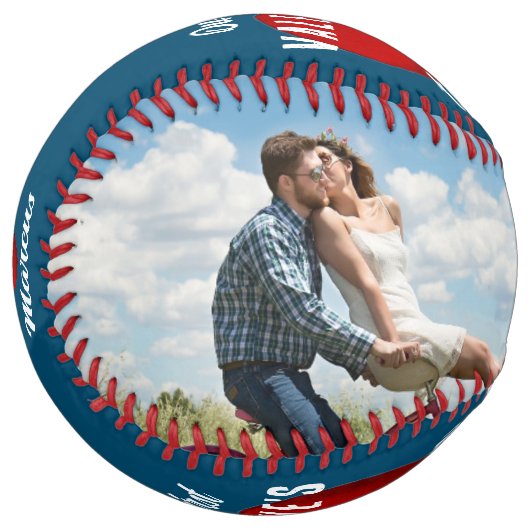 赤いハート初のバレンタインデー2枚の写真 ソフトボール (正面左)