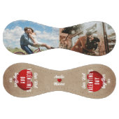 赤いハート初のバレンタインデー2枚の写真 ソフトボール (パネル)