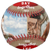 赤いハート初のバレンタインデー2枚の写真 ソフトボール (正面)