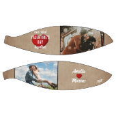 赤いハート初のバレンタインデー2枚の写真 バスケットボール (パネル)