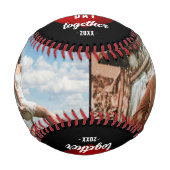 赤いハート初のバレンタインデー2枚の写真 野球ボール (正面)