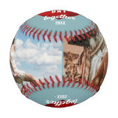 赤いハート初のバレンタインデー2枚の写真 野球ボール (正面)