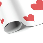 赤いハート包装紙 ラッピングペーパー (ロールコーナー)