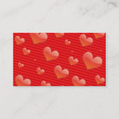 赤いハート名刺 名刺 (裏面)