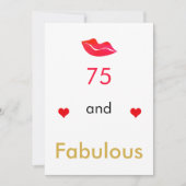 赤いハート唇75とFABULOUS シーズンカード (正面)