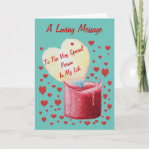 赤いハート型のラブキャンドル