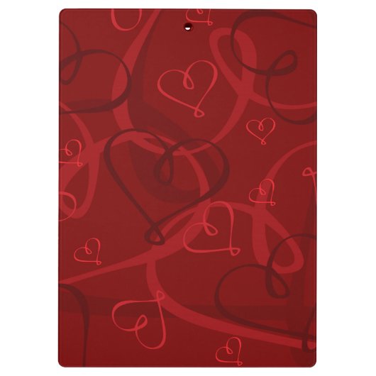 赤いハート型 クリップボード (裏面)