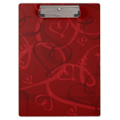 赤いハート型 クリップボード (正面)