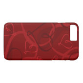 赤いハート型 Case-Mate iPhoneケース (裏面(横))