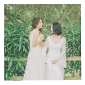 赤いハート夫妻の結婚写真 フォトキューブ (右)