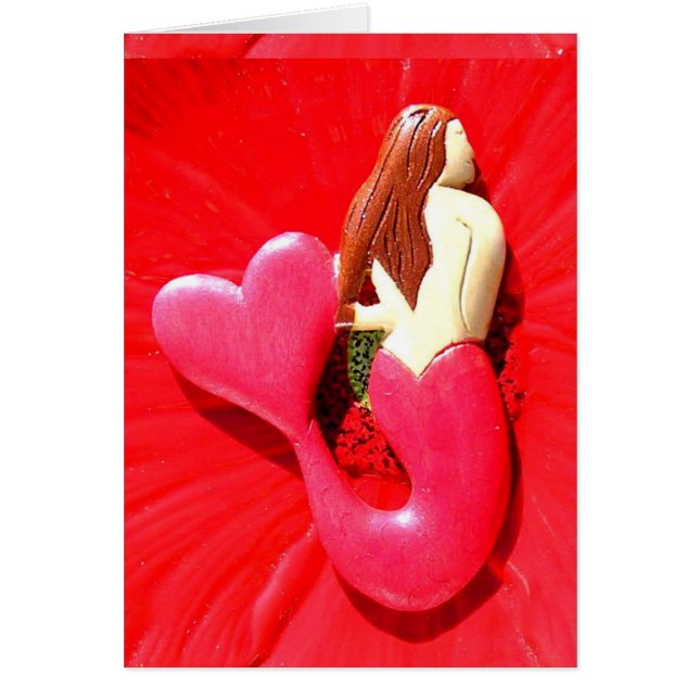 赤いハート尾人魚 (正面)