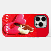 赤いハート尾人魚 Case-Mate iPhoneケース (裏面 (横))