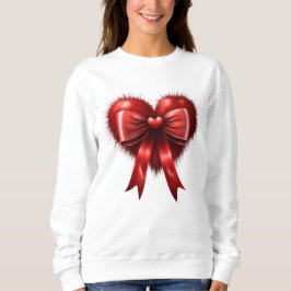 赤いハート愛するバレンタインデーの贈り物 スウェットシャツ