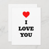 赤いハート愛するバレンタインデーカード シーズンカード (正面/裏面)