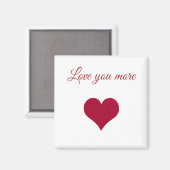 赤いハート愛もっと磁石 マグネット (正面/裏面)