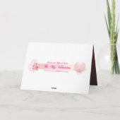 赤いハート抽象芸術バレンタインカード シーズンカード (裏面)