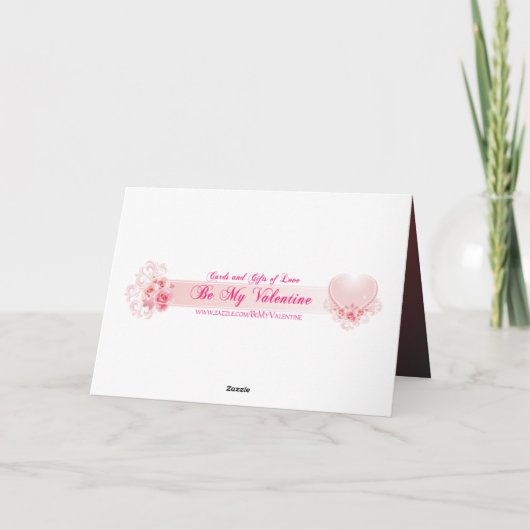 赤いハート抽象芸術バレンタインカード シーズンカード (裏面)