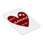 赤いハート最高のガマエバーギフト マグネット (右側)