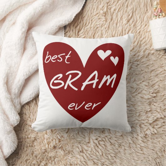 赤いハート最高のグラムエバーギフト クッション (ブランケット)