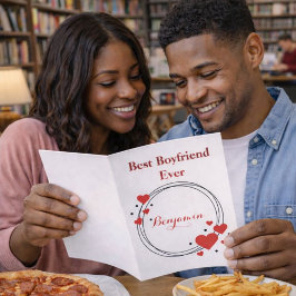 赤いハート最高のズボーイアルバレンタインデー シーズンカード