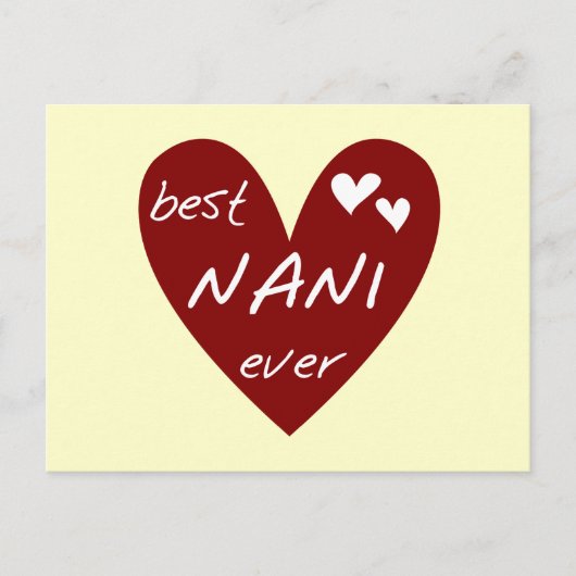 赤いハート最高のナニエバーTシャツとGIfts ポストカード (正面)