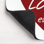 赤いハート最高のロラエバーTシャツとギフト マウスパッド (コーナー)