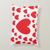 赤いハート枕 アクセントクッション (裏面(縦))