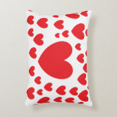 赤いハート枕 アクセントクッション (正面(垂直))