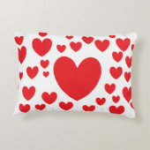 赤いハート枕 アクセントクッション (裏面)