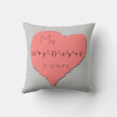 赤いハート枕 クッション (裏面)