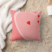 赤いハート枕 クッション (ブランケット)