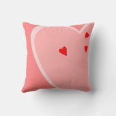 赤いハート枕 クッション (裏面)