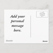 赤いハート枠 ポストカード (裏面)