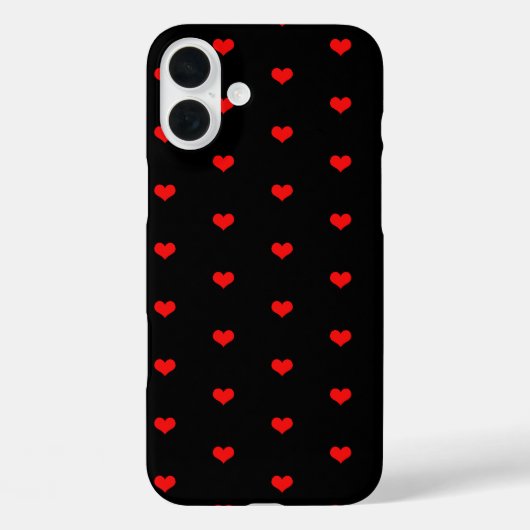 赤いハート柄かわいいギフトバレンタインデー2025 Case-Mate iPhoneケース (裏面)