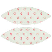 赤いハート柄、かわいい、愛 アメリカンフットボール (パネル)