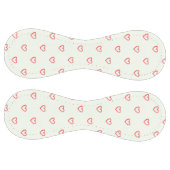 赤いハート柄、かわいい、愛 ソフトボール (パネル)