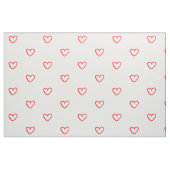 赤いハート柄、かわいい、愛 ファブリック (ファットクウォーター)