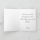 赤いハート棒つきキャンデー シーズンカード (内部)