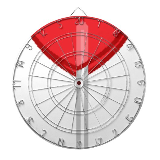 赤いハート棒つきキャンデー ダーツボード (正面)