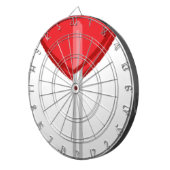 赤いハート棒つきキャンデー ダーツボード (正面右)